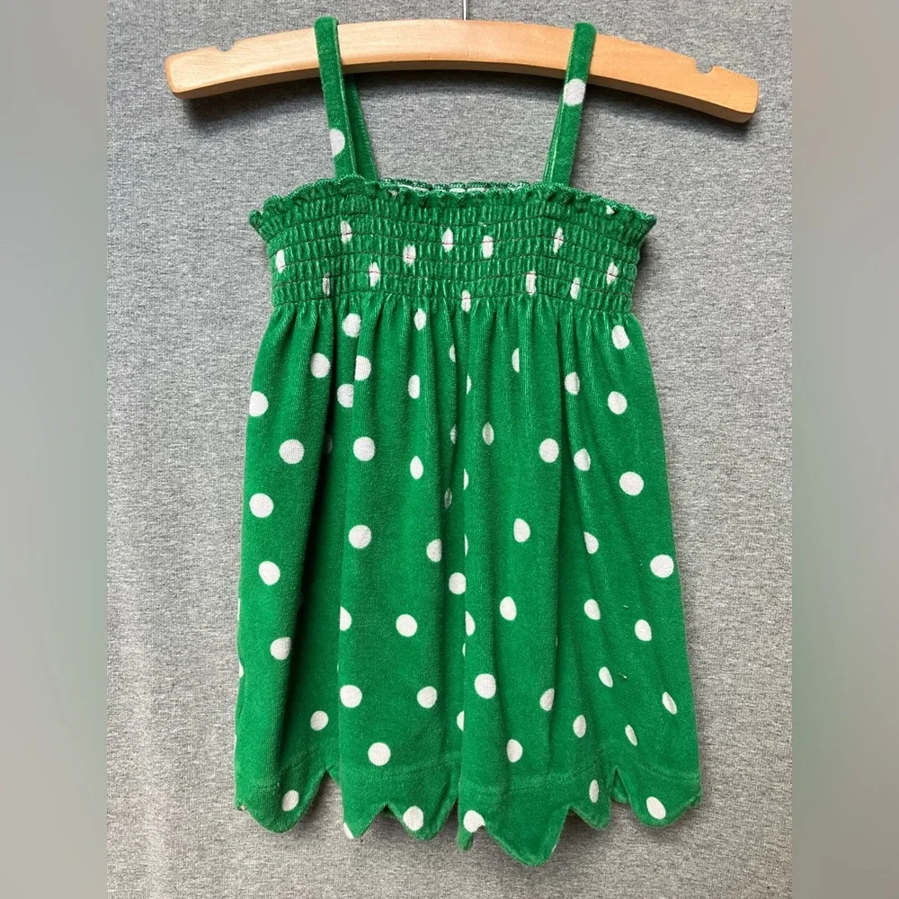 Hanna Andersson Terrycloth Swim Dress Pullover Swim Cover Towel Sz 18 - 24 mos.